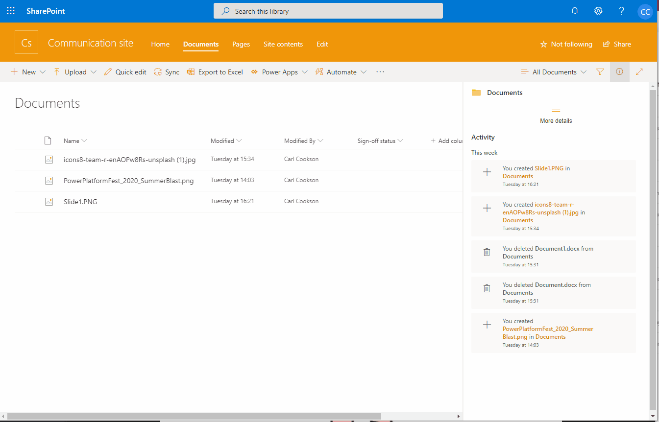 GIF showing Approvals in SharePoint