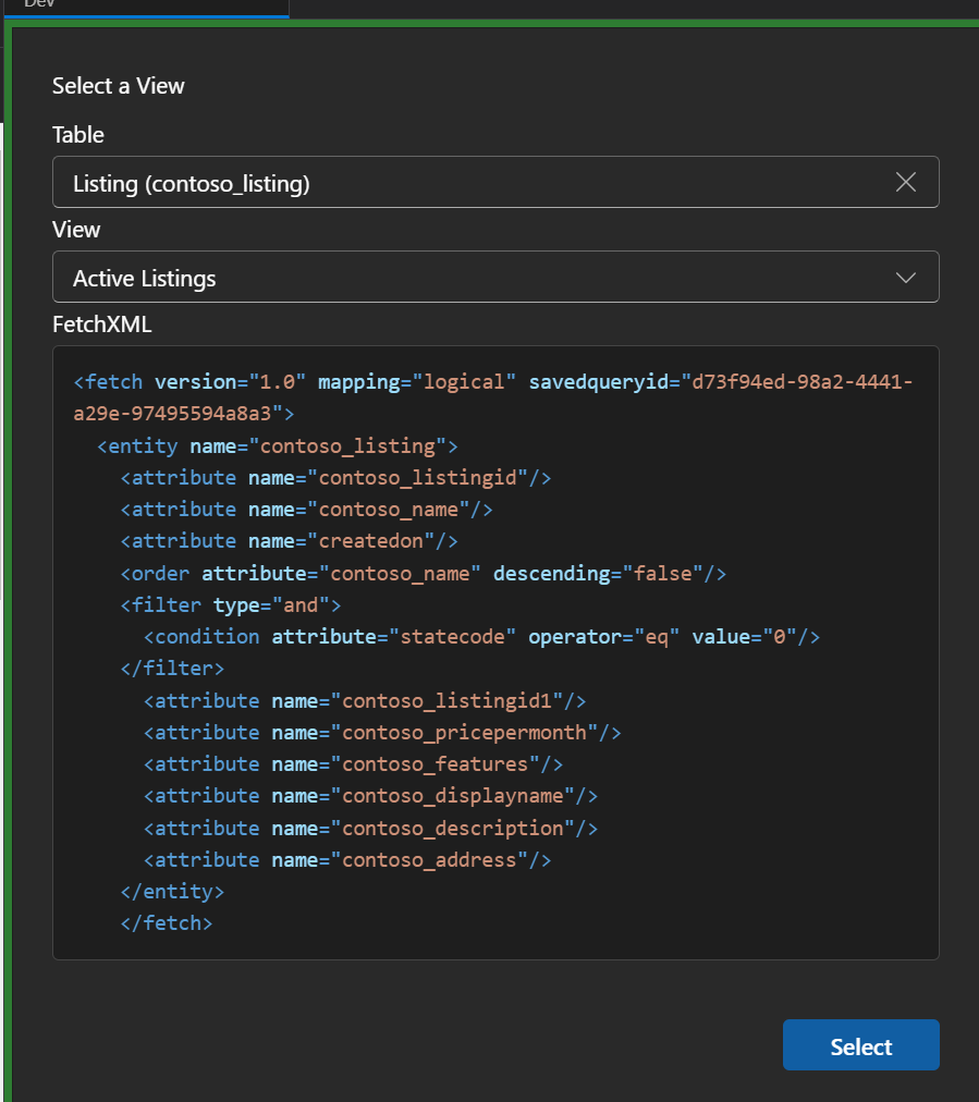 Image of the BulkDatastudio view detail screen
